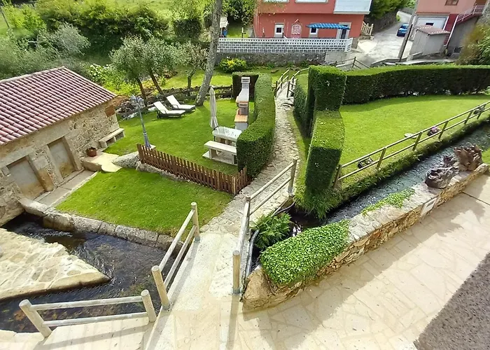 O Relax Do Rio - Casa Molino Boutique, Con Jardin Y Desayuno En 4* Muxia